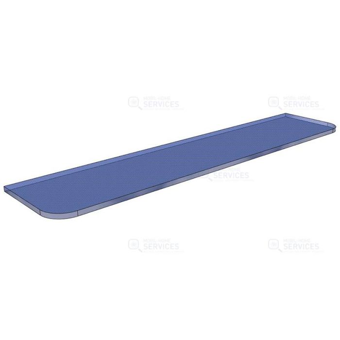 Tablette en verre poli 580 x 100 x 5