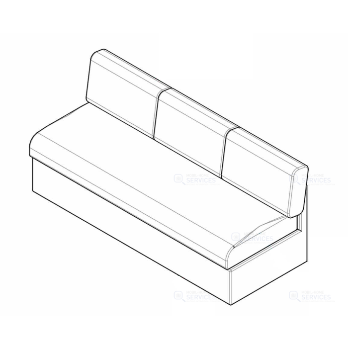 Canape avec couchage 1964x780x878