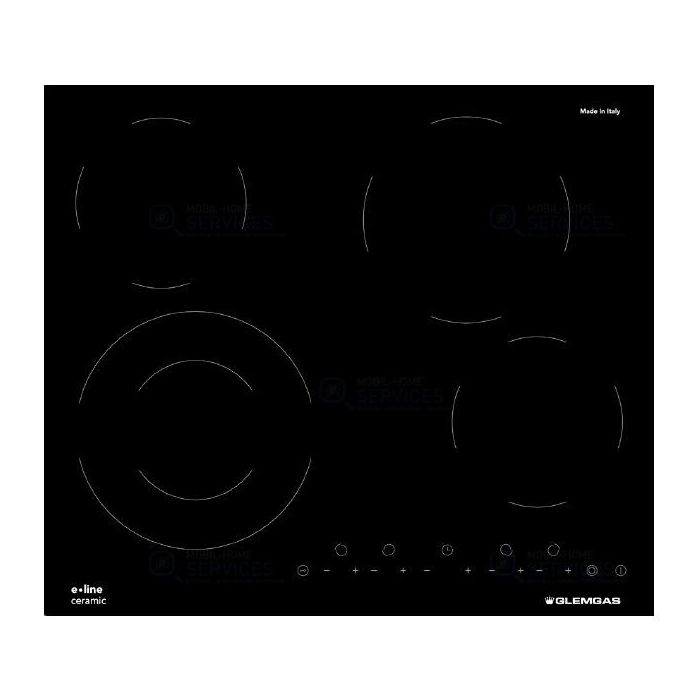 Table de cuisson vitrocéramique 4 feux sensitives 60 cm