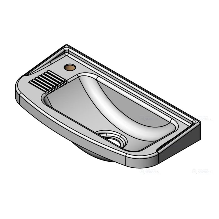Lave main thermoformé blanc