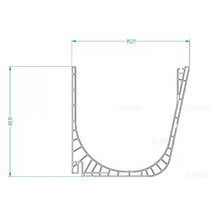 Gouttière PVC 2250mm