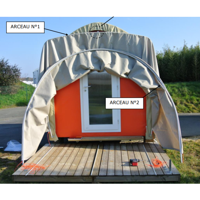 Jeu arceaux auvent coco 1 chambre