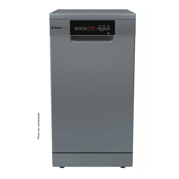 Lave-vaisselle pose libre inox 45 cm Candy CDPH 2D1047S