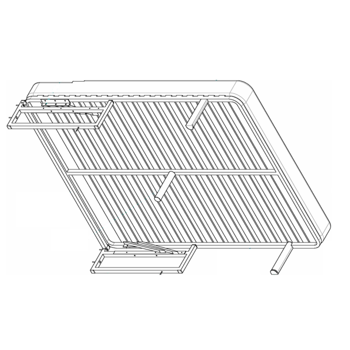 KIT COMPLET SOMMIER RELEVABLE 1000N 2X18L 1580X1980