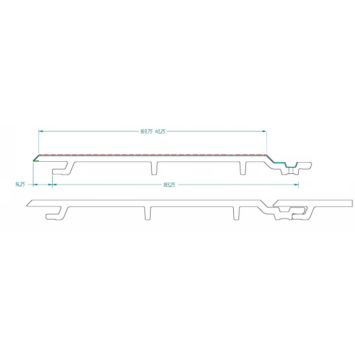 Profil PVC imprimé 3200 MM