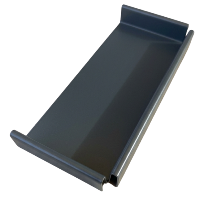 Embout de gouttière en aluminium 127 × 96 mm
