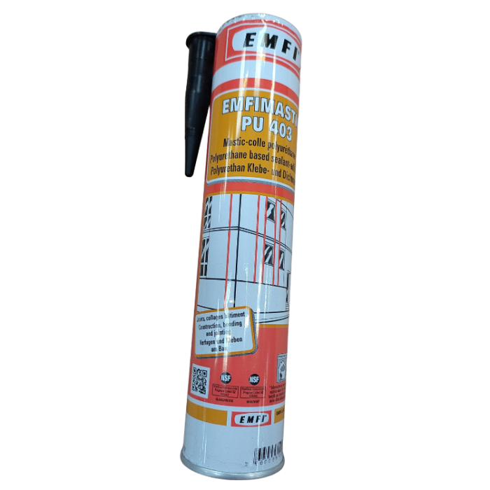 Colle mastic PU 300 ml noir