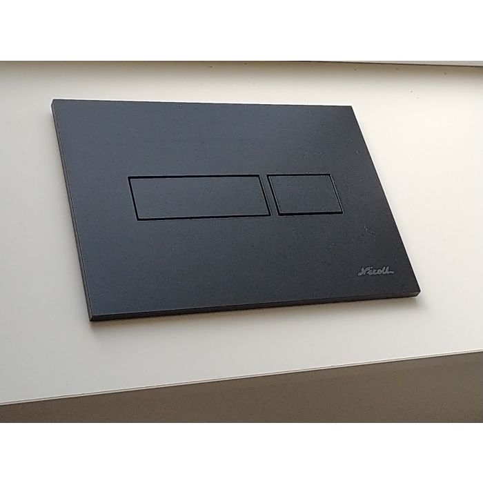 Plaque de commande rectangulaire pour réservoir de WC suspendu