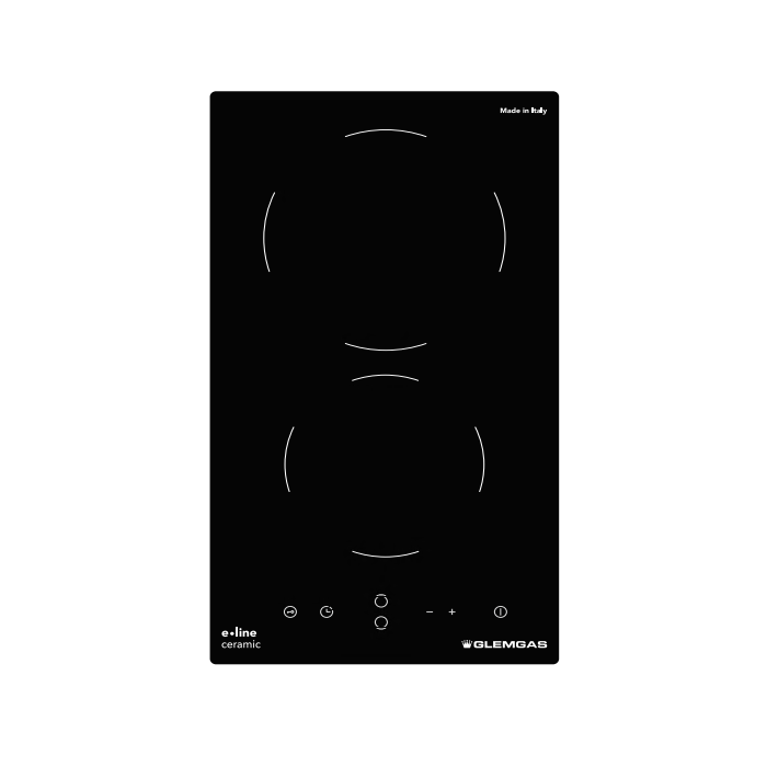 Plaque vitro 2 foyers sensitives