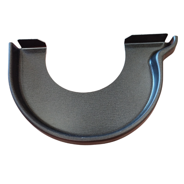 Embout gauche demi-rond pour gouttière aluminium 270mm