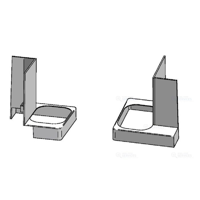 Capot de finition de profile d'angle droit