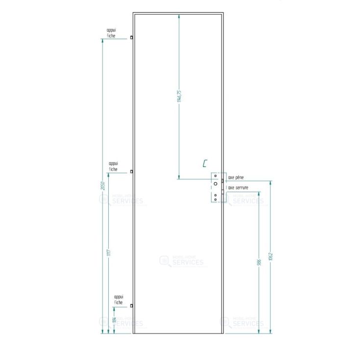 PORTE ISO GP 2233X630X40