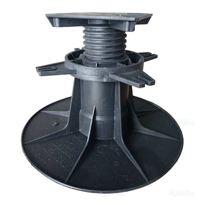 Plastic pedestal for terrace adjustment