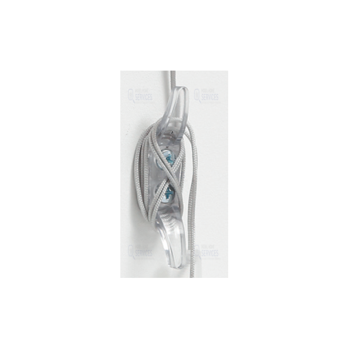 Taquet d'accroche plastique transparent