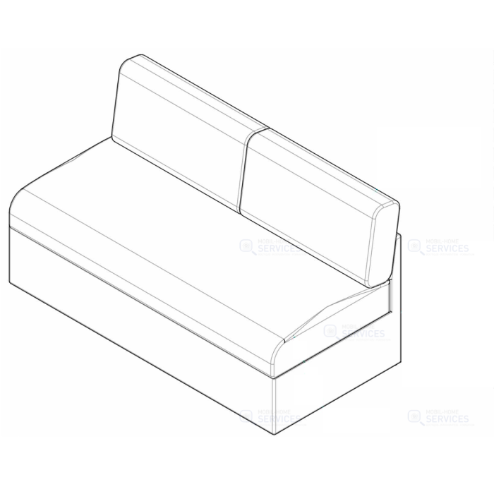 Canape avec couchage 1579x780x878