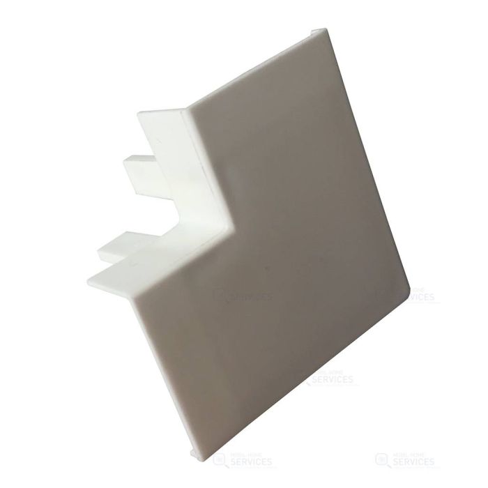Cache angle cornière PVC blanc 25 x 25 x 2