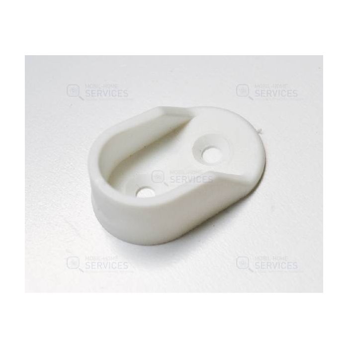 Support de tube pour penderie blanc