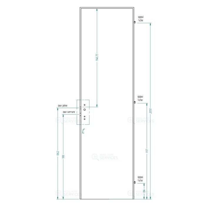 PORTE ISO DP 2233X630X40