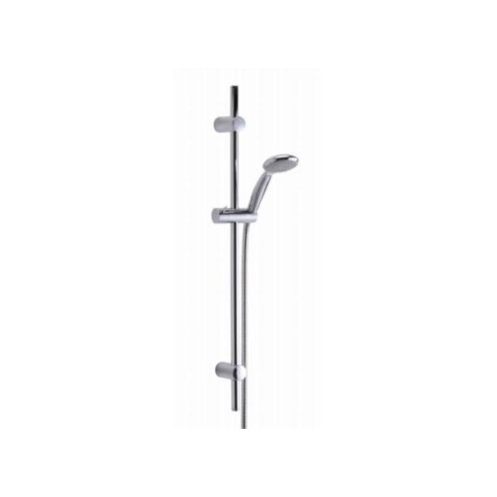 Ensemble barre de douche, pommeau et flexible