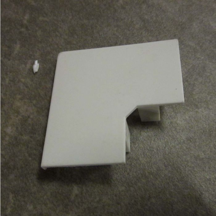 Cache angle PVC blanc