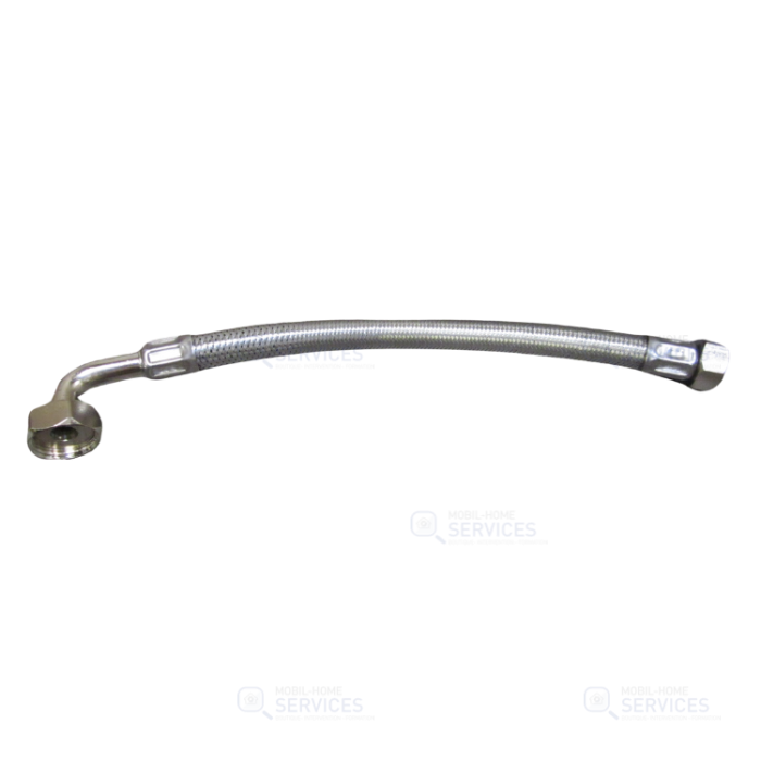 Flexible inox F1/2 droit - F3/4 coudé plat LG 300