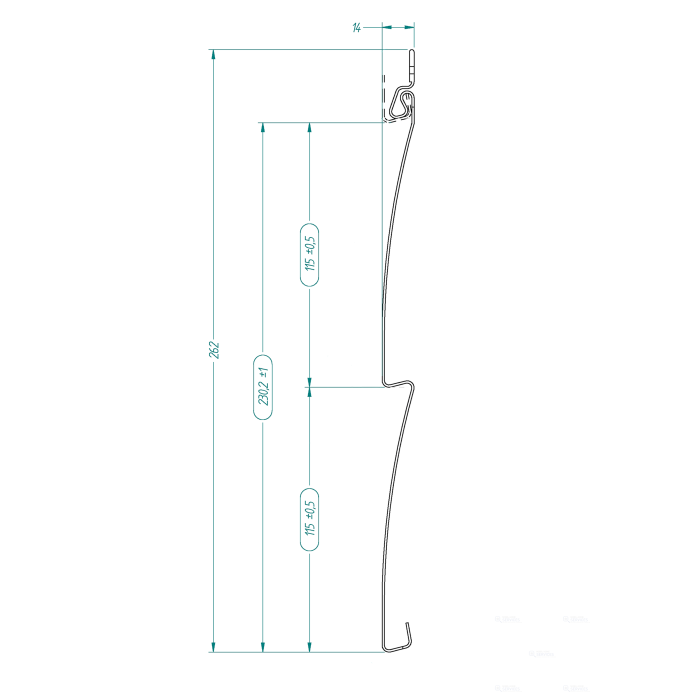 Bardage vinyle hauteur 230 mm