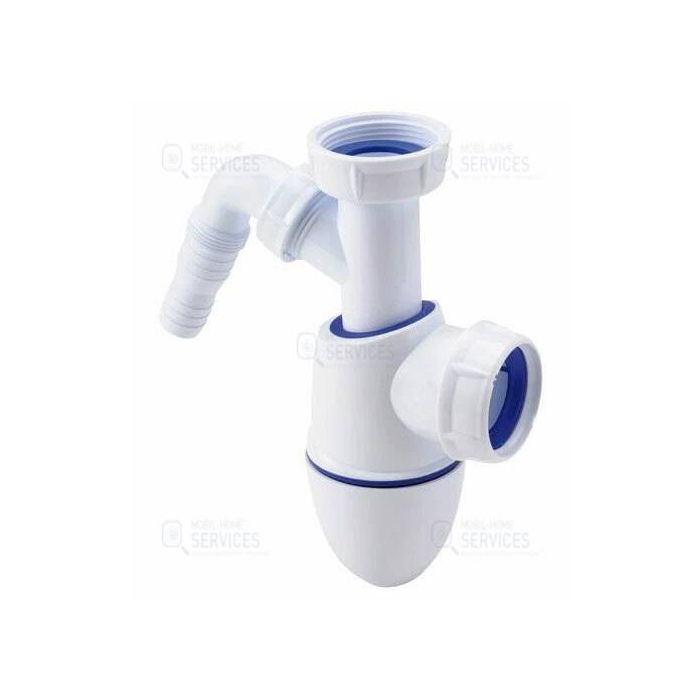Siphon évier avec prise pour machine à laver