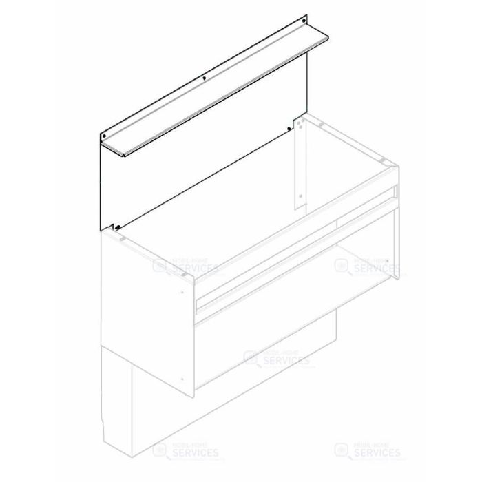 Crédence pour meuble sous vasque 898 x 100 x 399.5