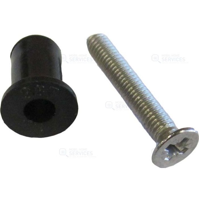 Cheville M4 Ø8 + Vis 4X25TF inox