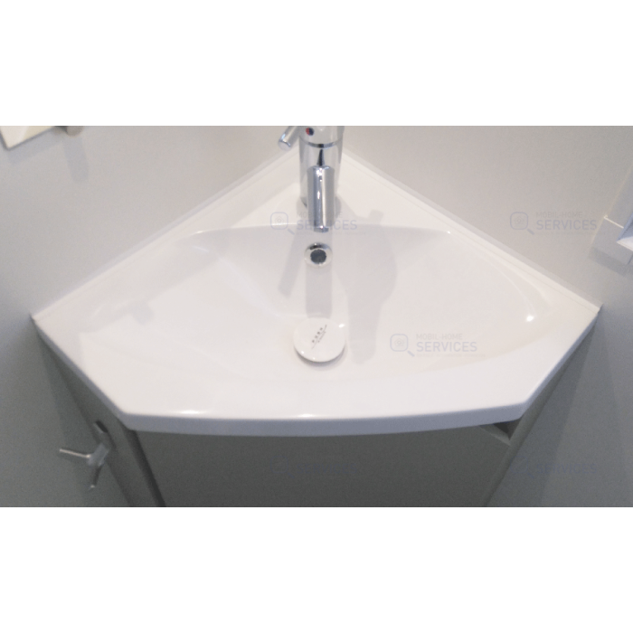 Lavabo d'angle blanc 430 x 430