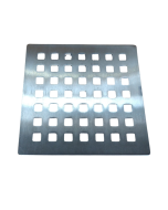 Grille carrée pour bonde de douche