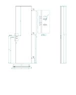 Porte de communication ISO 2233 x 630 droite poussante