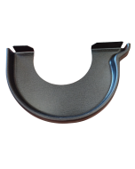 Embout gauche demi-rond pour gouttière aluminium 270mm
