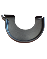 Embout droit demi-rond pour gouttière aluminium 270mm