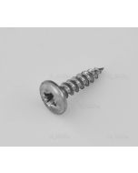 Vis VBA POELIER tête ronde large POZI 4X17 acier zing
