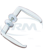 Béquille double laqué blanc RAL 9010