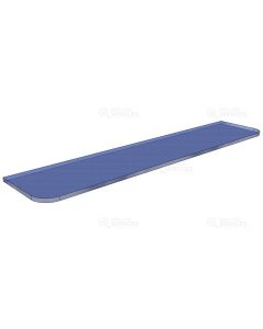 Tablette en verre poli 580 x 100 x 5