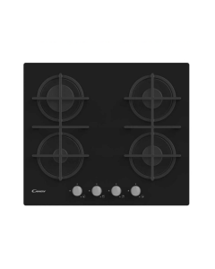 Plaque gaz naturel 4 foyers – Verre noir
