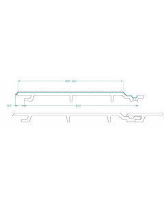 Profil PVC imprimé 3200 MM