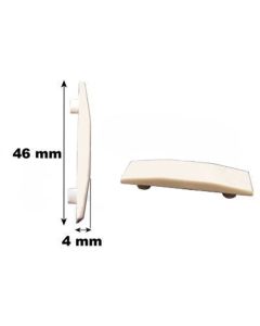 Gâche nylon blanc pour fenêtre