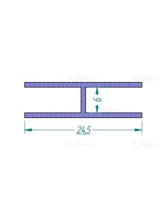 Profil H 25x5 LG 2240