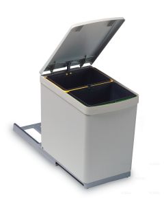Poubelle tri sélectif 2 bacs