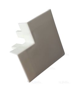 Cache angle cornière PVC blanc 25 x 25 x 2