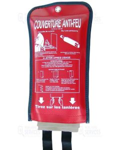 Couverture anti feu 1 M X 1 M Etui souple