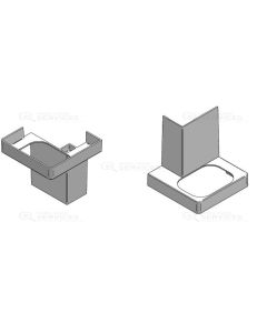 Capot de finition de profile d'angle gauche