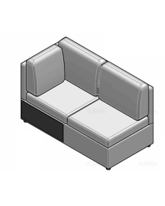 Module droit + coffre 1435x740x925