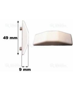 Gâche nylon CEG 0016 Blanc