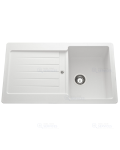 Evier 860 x 435 résine 1 cuve 1 égouttoir