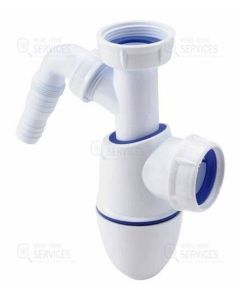 Siphon évier avec prise pour machine à laver