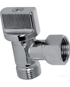 Robinet chromé pour WC écrou L 9.5 pris M3/8